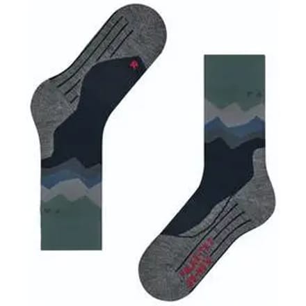 FALKE TK2 anti-blaar dik wol functioneel materiaal wandelsokken heren blauw - maat 39-41