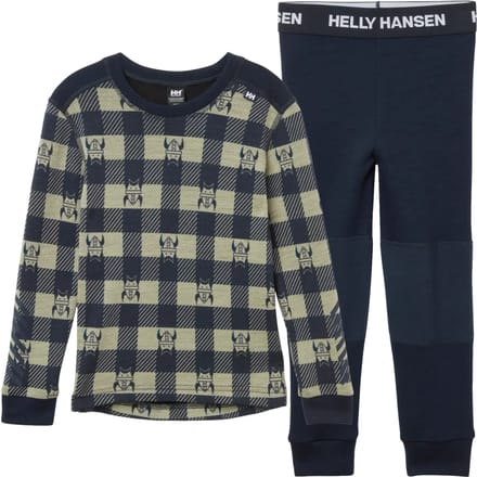 Merinowol ondergoedset voor kinderen Helly Hansen Graphic Lifa