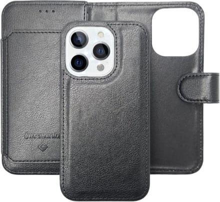 Cityhoesje - iPhone 13 Pro - Bookcase incl. Pasjeshouder - Zwart