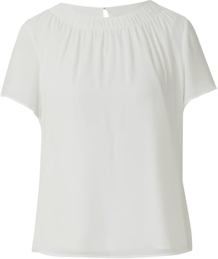 Regular fit blouseshirt met semitransparante mouwen