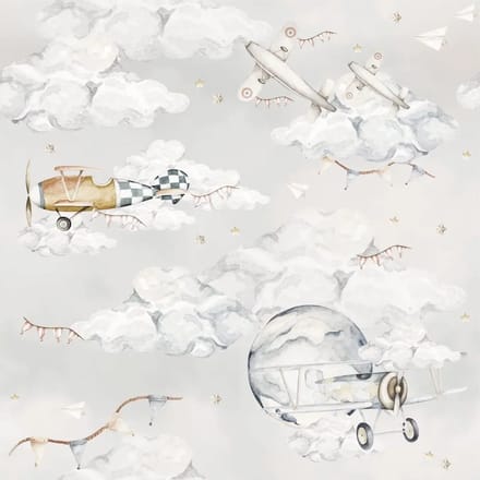 Baby behang Dekornik Magic Planes
