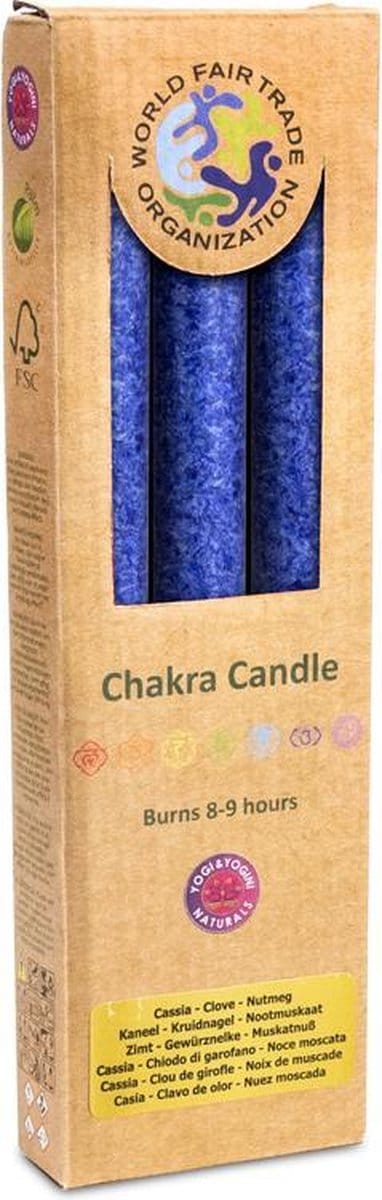 Greenpalm Diner geurkaars 6e chakra Anja (3-pack)
