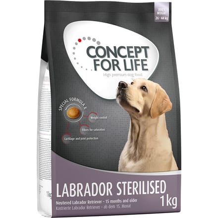 4x1kg Labrador Sterilised Concept for Life Hondenvoer