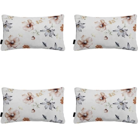 Madison - Sierkussen Florina natural - Ca. 30x50 cm - Set van 4