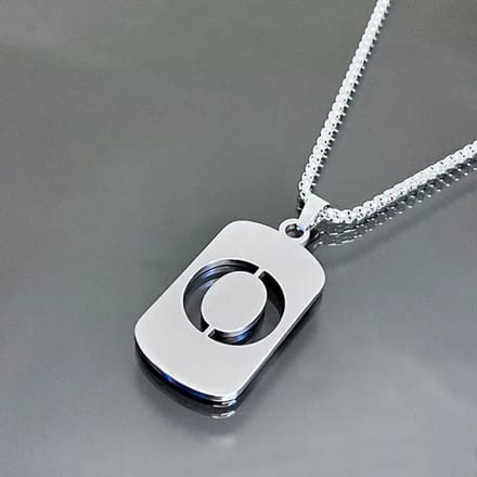 Nivard Ketting - Heren - Staal - Nep zilver - Met Hanger - O