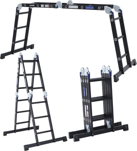 ALDORR Professional - Vouwladder 4 x 3 treden met platform - Aluminium - 3,50 meter