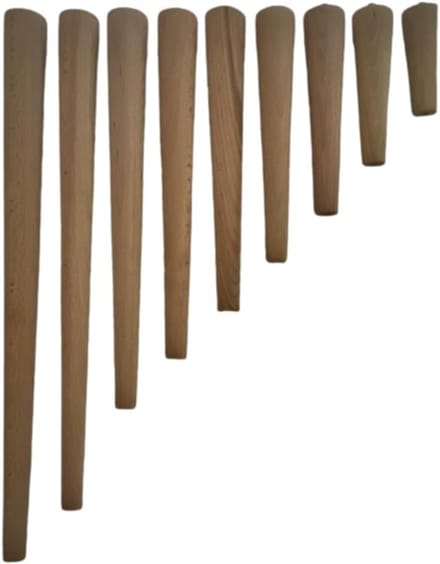Set van 4 Houten Meubelpoten Donker 30 cm voor Tafel en Kast