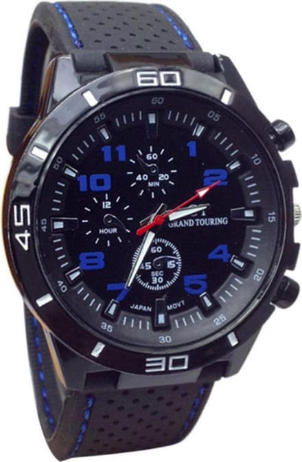 Hidzo Horloge Geneve Platinum Ø 37 mm - Wit - In horlogedoosje