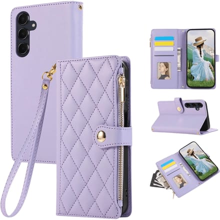TwoTone Samsung Galaxy A57 Wallet Hoesje Paars