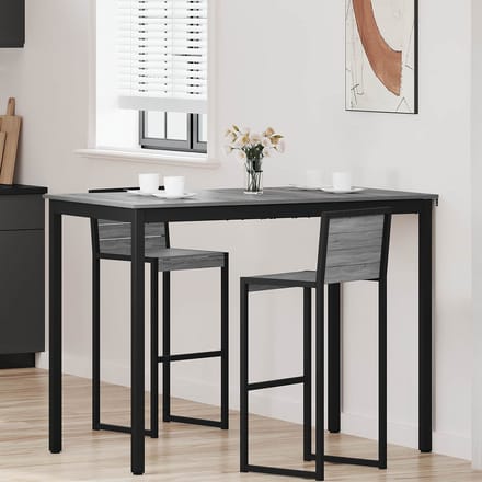 vidaXL - Staande - Bartafel - Bewerkt - hout - Rechthoekig