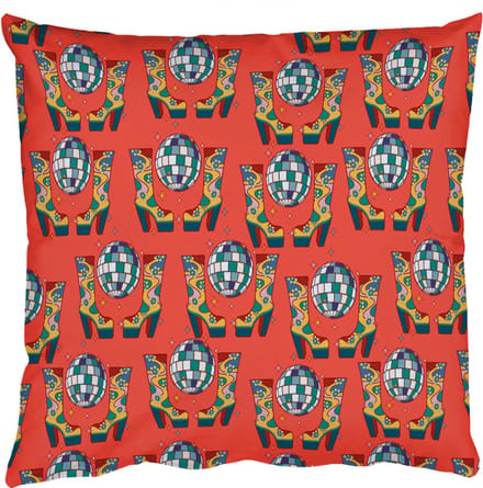 Sierkussens - Kussentjes Woonkamer - 60x60 cm - Rood - Disco - Patroon
