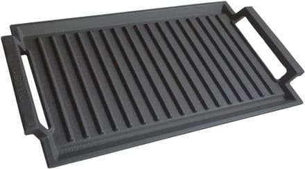 CLGP® Grillplaat Inductie - Bakplaat - Gietijzer - Zwart