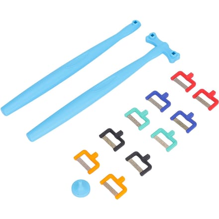 Interproximale Glazuurreductie Kit Professioneel Draagbaar Tandheelkundig Orthodontisch Polijststrip Handvat Set blue