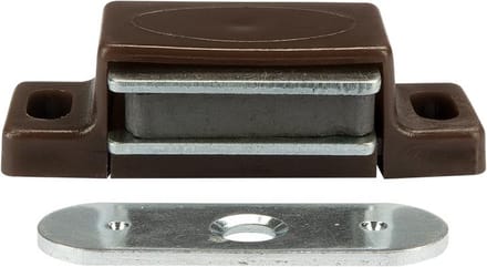 Magneetsnapper 4kg Bruin Metalen Voorplaat 2st.