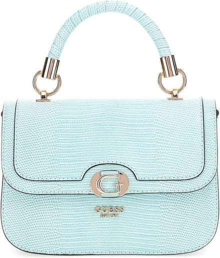 GUESS Handtas Schoudertas Orlina Top Handle Flap Bag Aqua Marine Turquoise