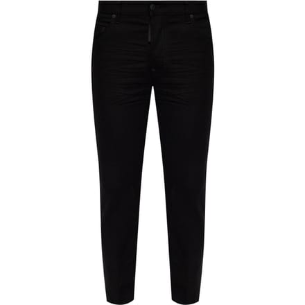 Dsquared2 Black Bull Badge Zwarte Spijkerbroek