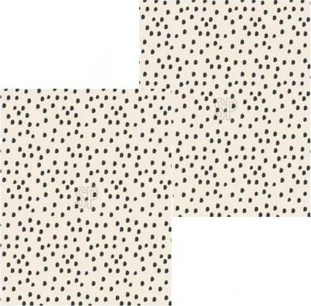 Fleece dekens/plaids - 2x - beige met stippen - 130 x 170 cm