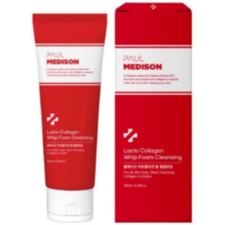 Paul Medison Lacto Collageen Schuim Reiniger Laag Irriterend Gezichtsschuim 155ml red