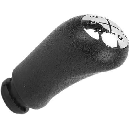Auto Styling Versnellingspookknop Accessoire Vervanging voor CLIO III 2005‑2009 Zilver Zwart 5 Versnellingen black