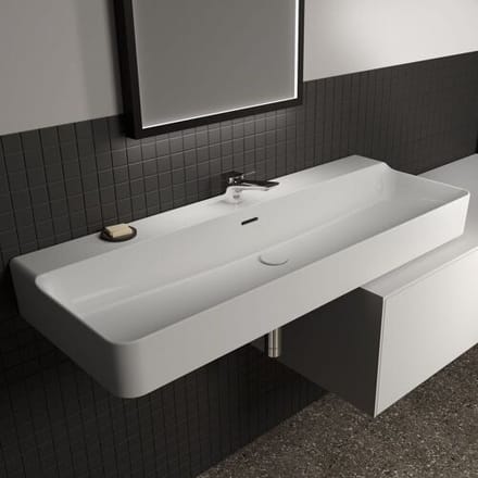 Ideal Standard washbasin 120 cm, 1 tap hole, with overflow T369401