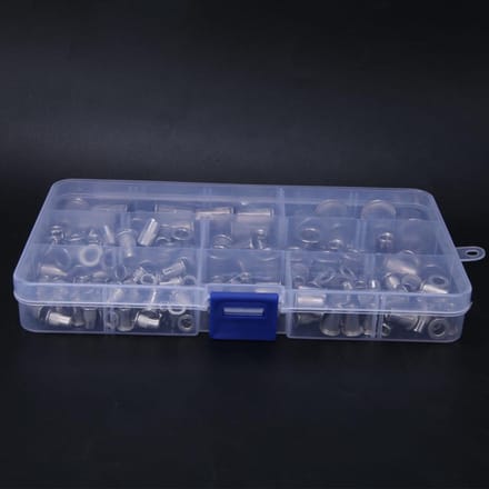 165 Stuks Klinkmoer Roestvrij Staal 304 M3~M10 Trek Klinkmoer Compartiment Kit