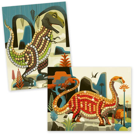 DJECO mozaiek set dinosaurus 4 jr+