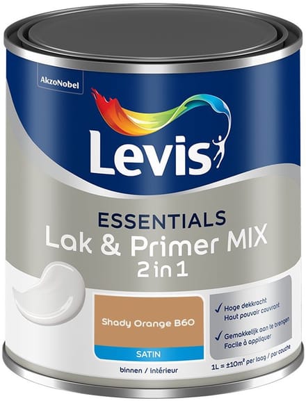 Levis - Essentials Lak & Primer Mix - Shady Orange B60 - Mengverf - 1 L