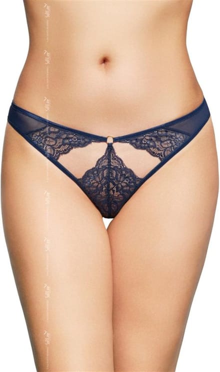 Softline- G-string- blauw M/L