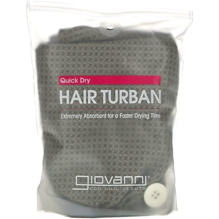 Giovanni, turban à cheveux à séchage rapide, 1 turban à cheveux
