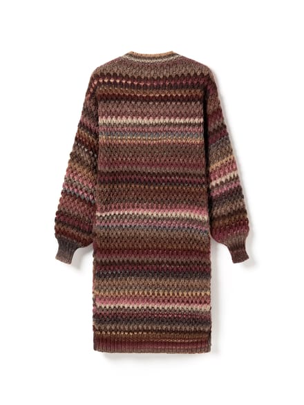 Gio gebreide cardigan in veelkleurig