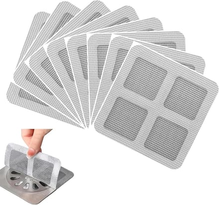 100x Wegwerp Haarzeef Afvoerstickers voor Douche, Wastafel en Vloerafvoer