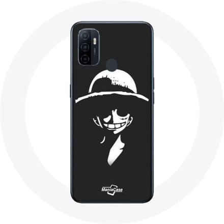 Coque - One Piece - Oppo A53 - Souple - Noir - Manga Luffy Art