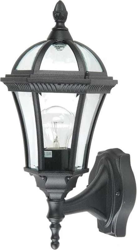 Garden Zone LED Wand Buitenlamp Ledbury | 1X E27 Max 60W | IP44 | Dimbaar | Black