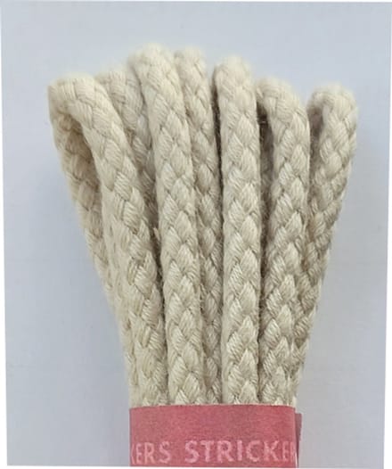 Strickers Veter - Licht Beige - Rond - Koord Veters - Lengte 120 cm - Dikte 4 mm - Schoenveter