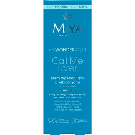 MIYA Cosmetics myWONDERBALM Call Me Later Regenerating Cream 75 ml