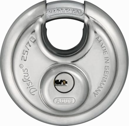 ABUS Diskus 25/70 Hangslot met 5 sleutels voor de deur en deur