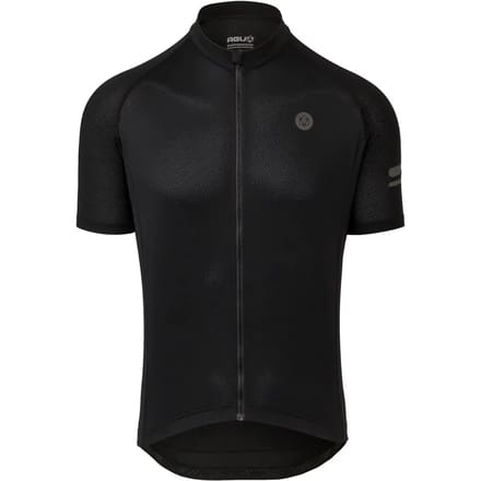 agu Core Fietsshirt Heren Korte Mouwen - Zwart - Drie achterzakken - YKK-rits over de hele lengte - Sneldrogend interlock