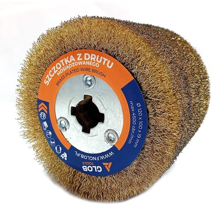 Glob Tools - Schrobborstel - Messing - 120x100x19mm
