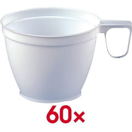 Koffiebeker, wit, 0,18 l, 60 st.