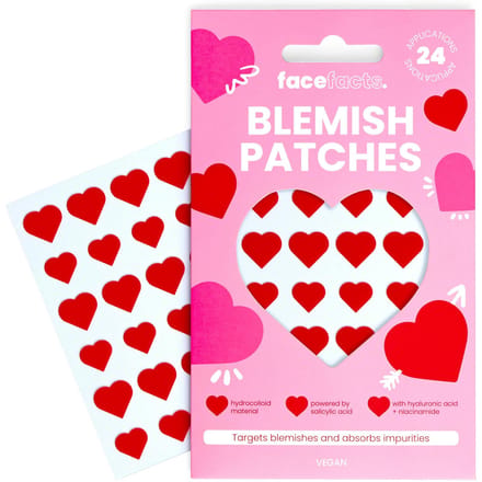 Face Facts Blemish Patches Red Hearts 24 st