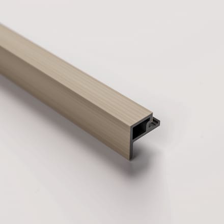 Barnwoodweb WPC Startprofiel Zand – 270 × 2,6 × 4,9 cm - Startprofiel voor WPC Buitenpanelen Zand