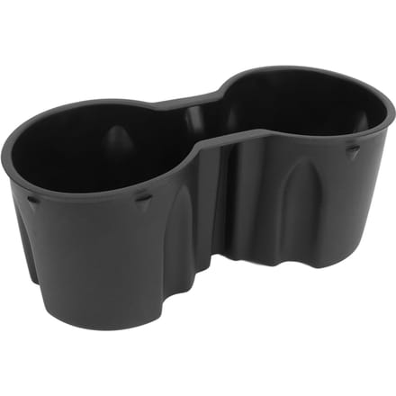 Insert Porte-gobelet Central de Console Silicone Diviseur Porte-gobelet Remplacement pour Tesla Model Y 2021 à 2023 black
