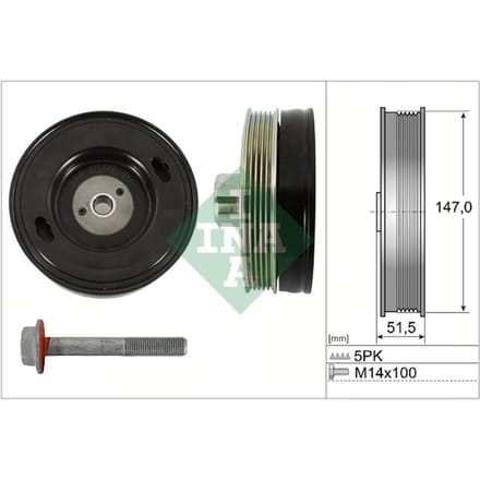 Schaeffler Ina Riemschijvenset, krukas INA 544 0509 20