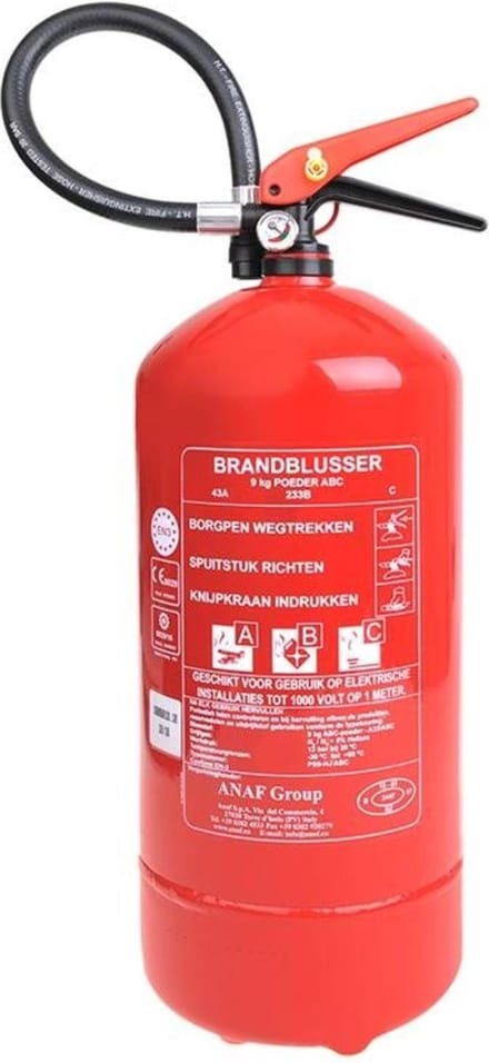 ProPlus Poederblusser - 9 kg - Met manometer - Brandklasse ABC - Vorstbestendig