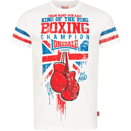 Lonsdale London CRUGMEER Heren T-shirt - wit - L