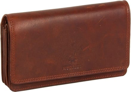 MUSTANG Leren Portemonnee Como Luanda Wallet Cognac Lichtbruin