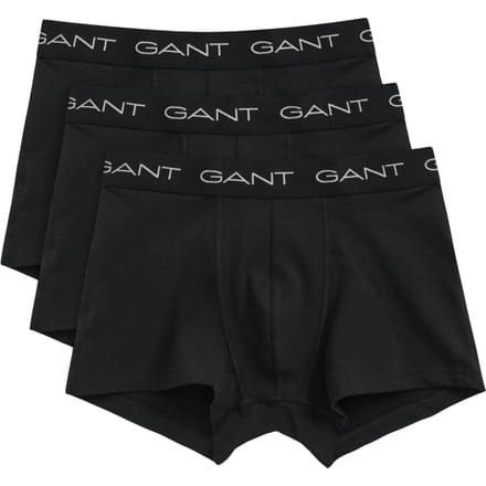 Gant Boxershorts Trunk 3-Pack Zwart - Maat L - Heren