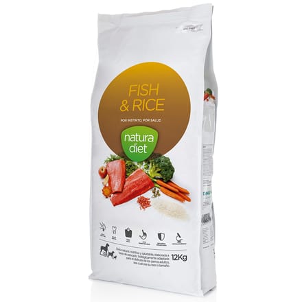 Natura Diet Adult Vis & Rijst - 12 kg