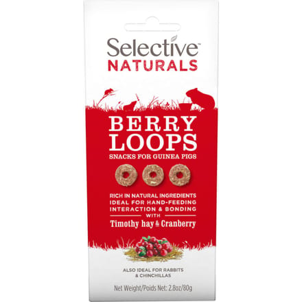 Supreme Selective Naturals Berry Loops - Knaagdiersnack - 80 g
