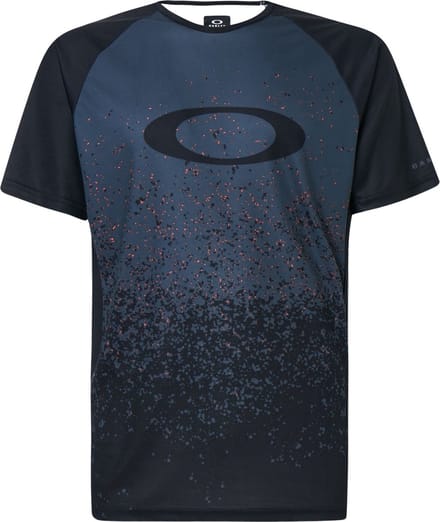 Oakley Mountainbike Ss Tech Tee - Grey Pixel Print Large